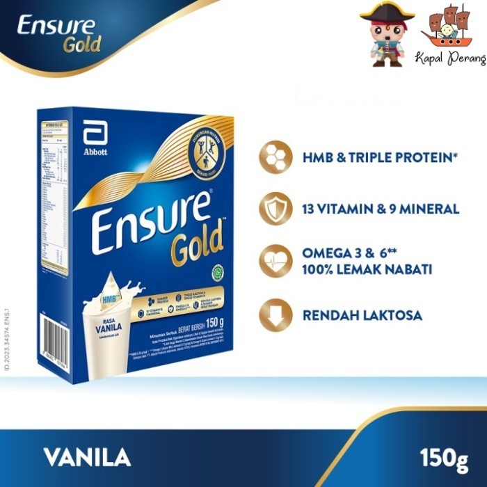 

9.9 Flashsale Ensure Gold HMB Vanila 150 g