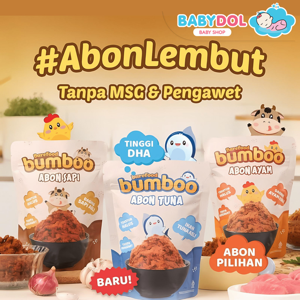

BABYDOL BUMBOO Abon Asli 90 Gram Pilihan MPASI Si Kecil