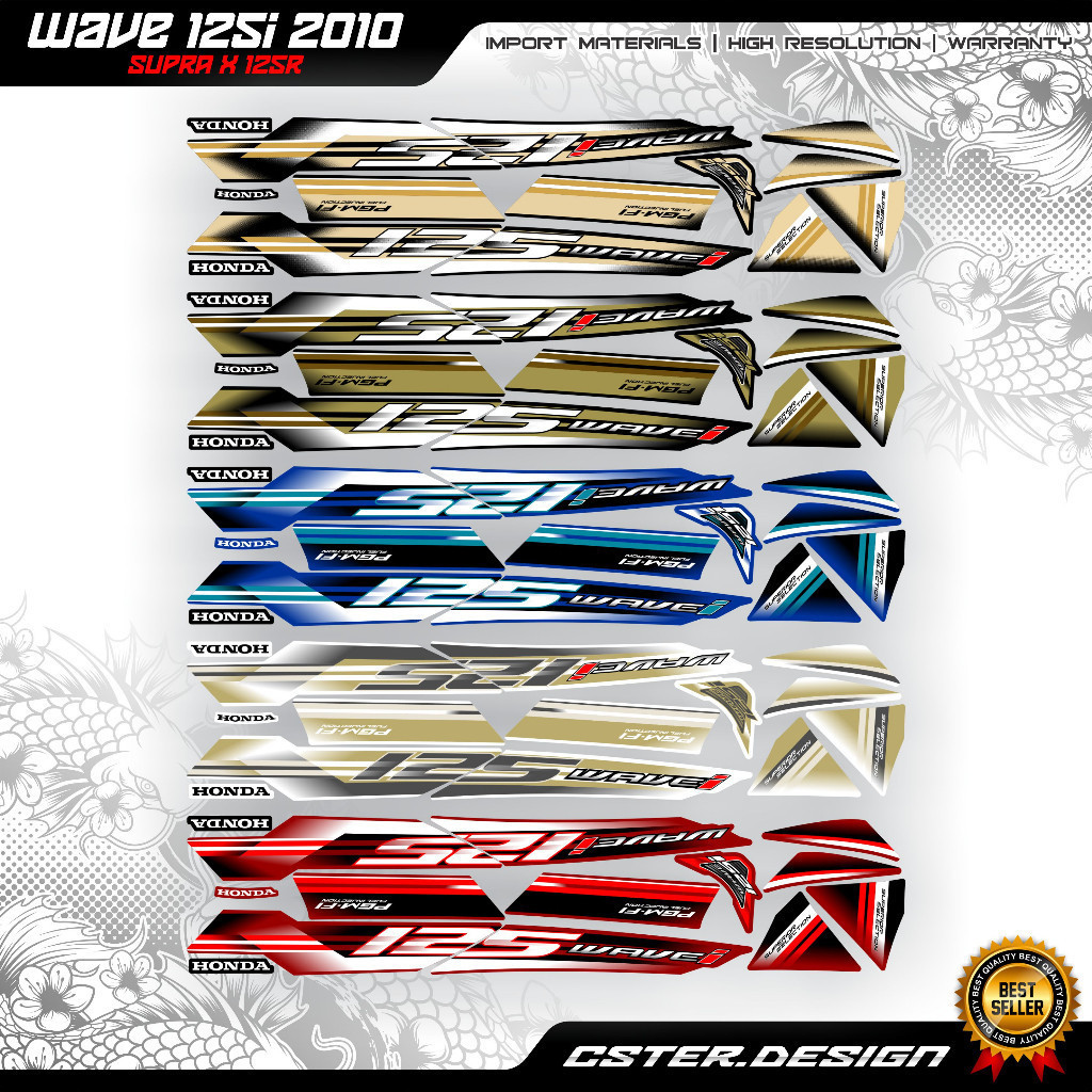 STRIPING SUPRA X 125 2010 / striping wave 125i 2010