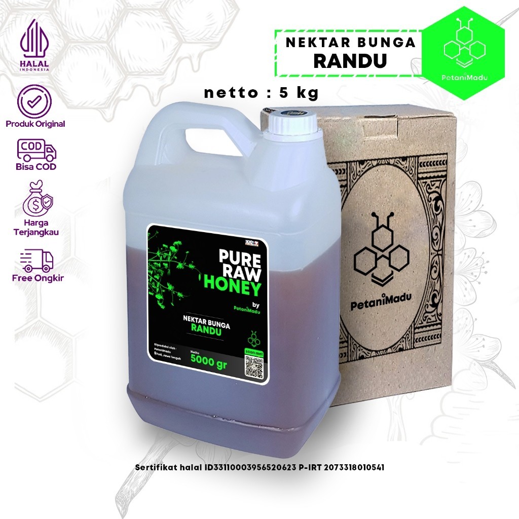 

GROSIR | 5 KG - Madu Asli Murni Randu Original Honey 100%