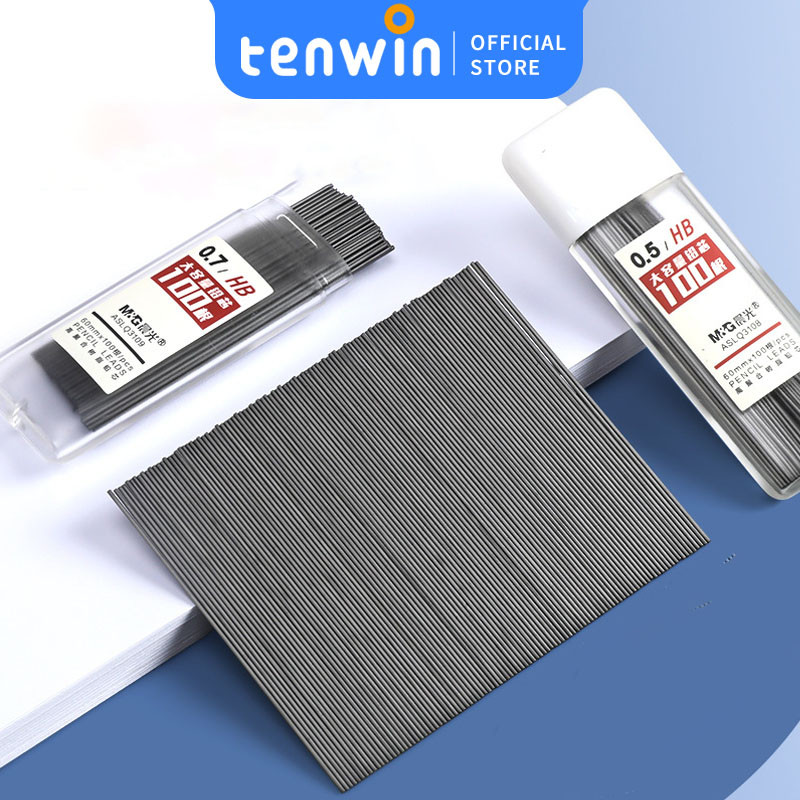 

Pensil refill mechanical pencil refill isi ulang pensil mekanik 0.5mm/0.7mm-tenwin offical