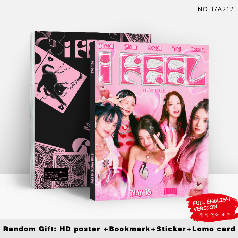 

Kpop (G)I-DLE New Album I FEEL Photo Album Portrait HD Photo Gallery Sticker Poster Bookmark Collection Card Fans Gifts