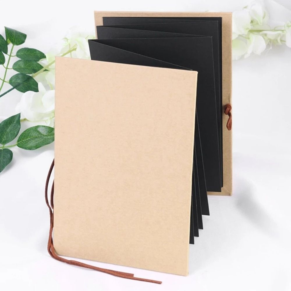 

Accordion Expanding Paper/DIY/Blank Photo Album Cover Handmade Scrapbook Album Baby/Wedding Self Adh