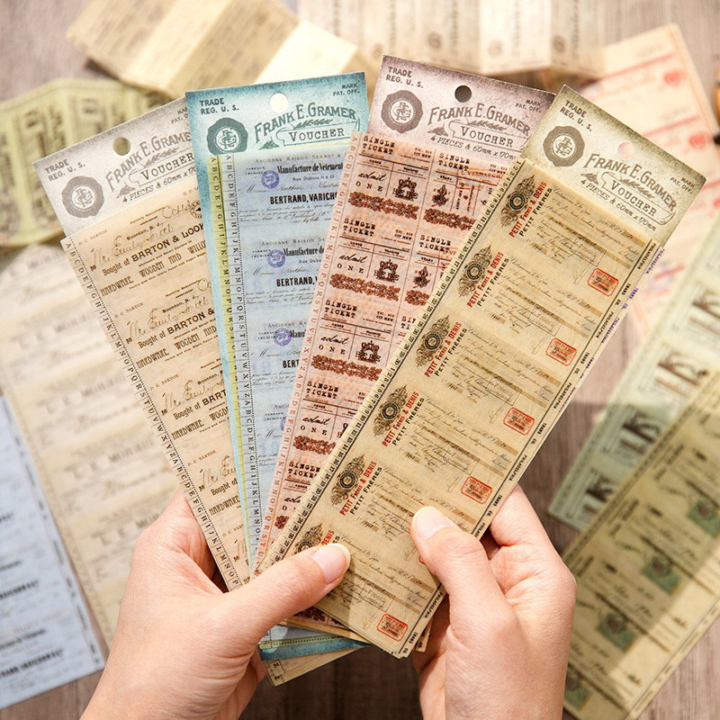 

Journamm.id Yanji Seri Voucher Hilang Stiker Kertas Jepang Stiker Dekoratif Kolase Dasar Buku Panduan Ins Retro Sastra 4