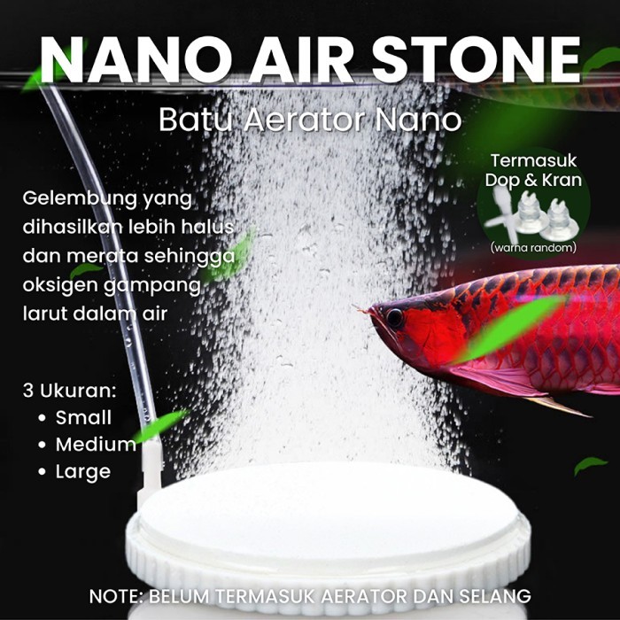 Batu Gelembung Udara Nano AIrstone Kolam Aquarium Airstone Nano