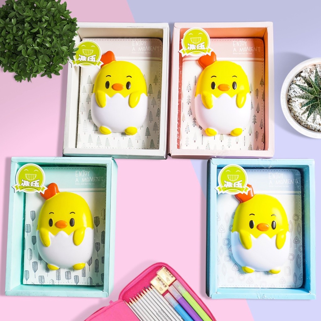

Notebook Squishy Diary lucu / Agenda jurnal planner / Buku tulis anak - Ayam