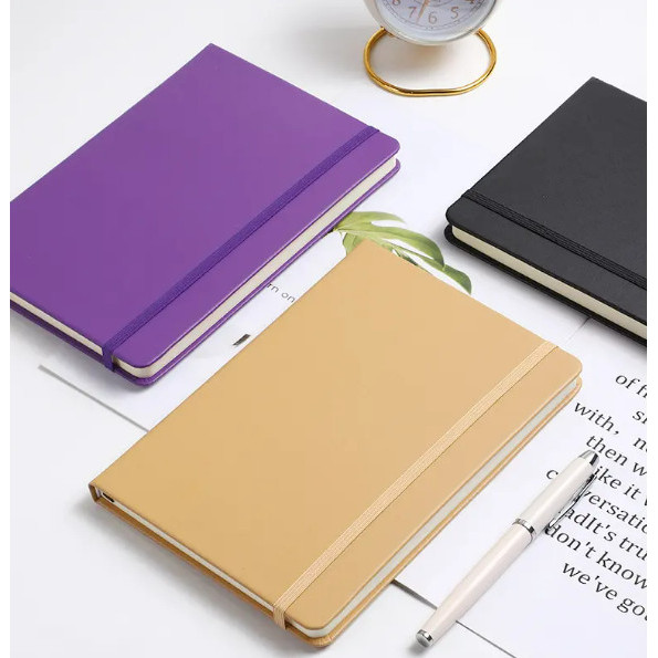 

PU Leather Notebook With Strap Buku Diary Hardcover Isi Bergaris peulanopapers