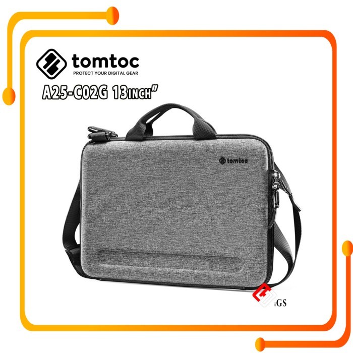 Tas Bahu Pria Tomtoc Hardshell Shoulder Case MacBook Air & Pro 13Inci