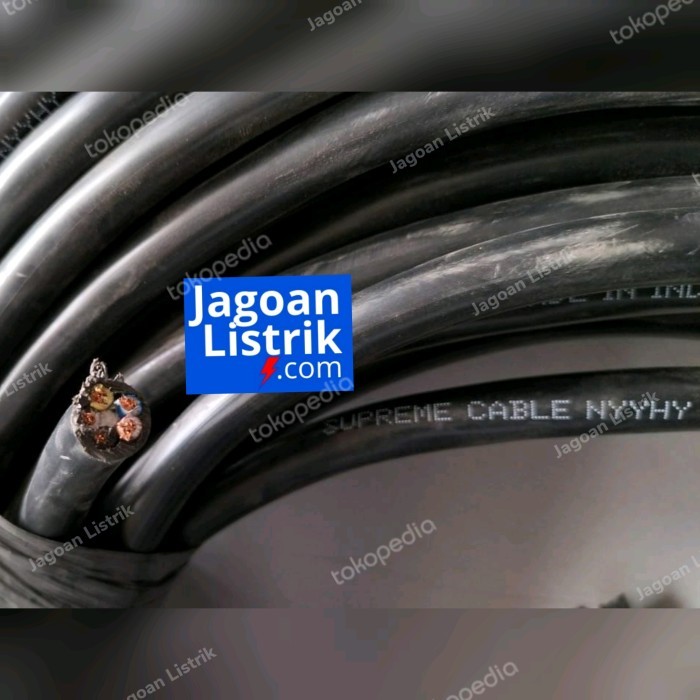 Kabel NYYHY 5x6 mm Supreme Potongan per meter Hitam NYYHY 5 x 6 mm