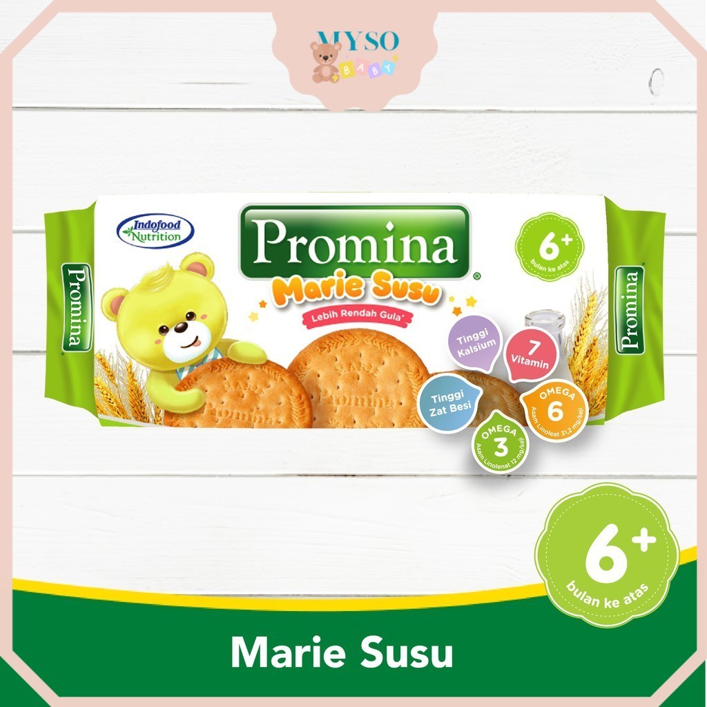 Promina Biskuit marie susu roll 150gr biskuit bayi marie susu