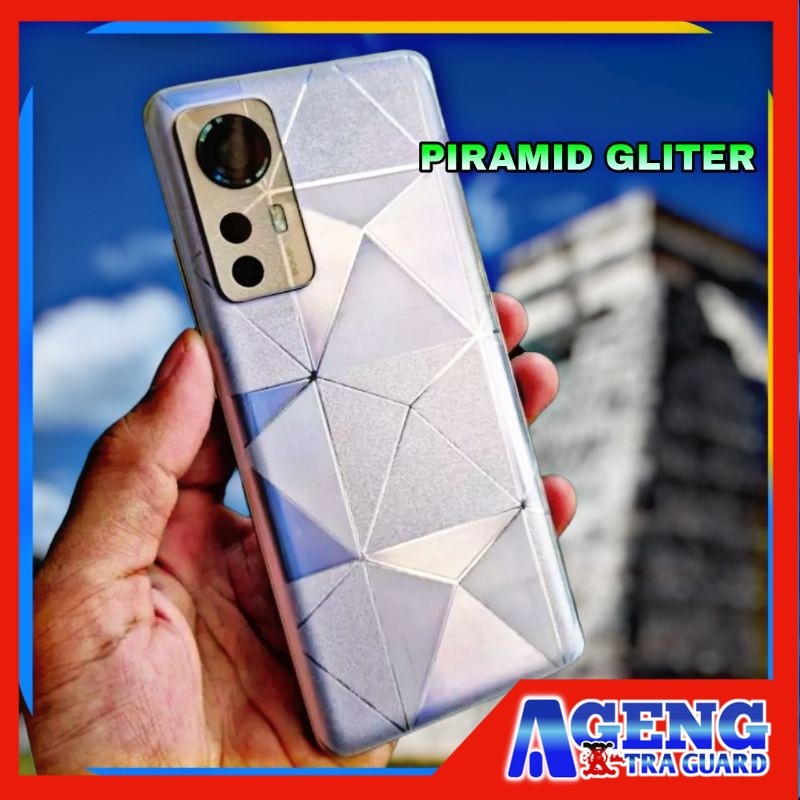 Backskin Garskin skin carbon IPHONE IP PIRAMID pelindung belakang hp IP4 IP5 IP5S IP6 IP6S IP6+ IP7 