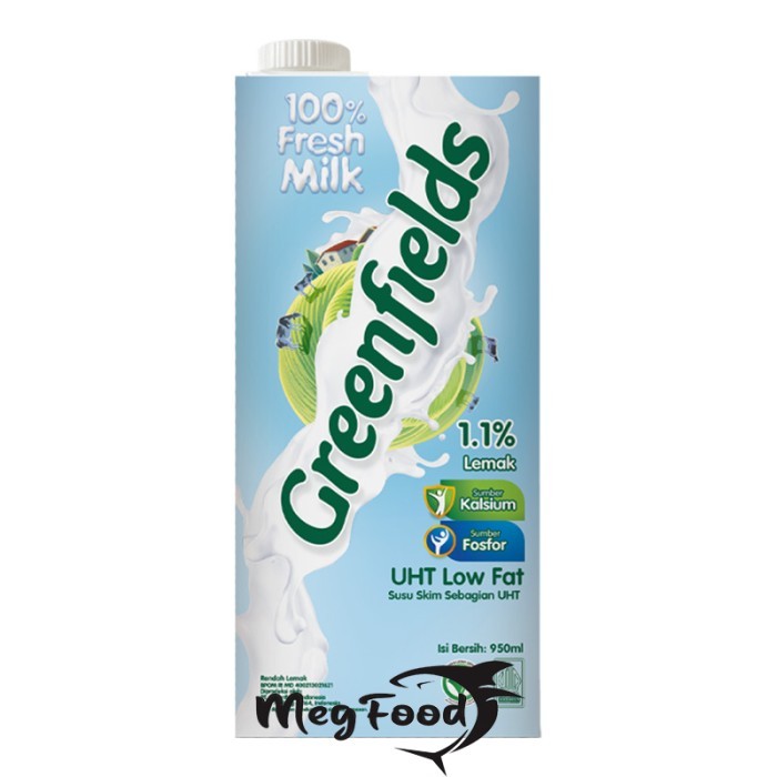 

Susu Greenfields UHT Low Fat 950 Ml