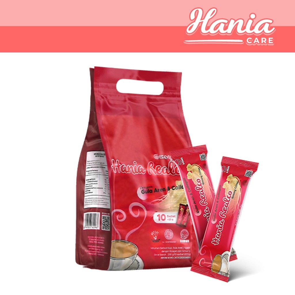 

Kopi Kolagen Ginseng Hania Realco - Original HNI EXP2025 - Hani4care