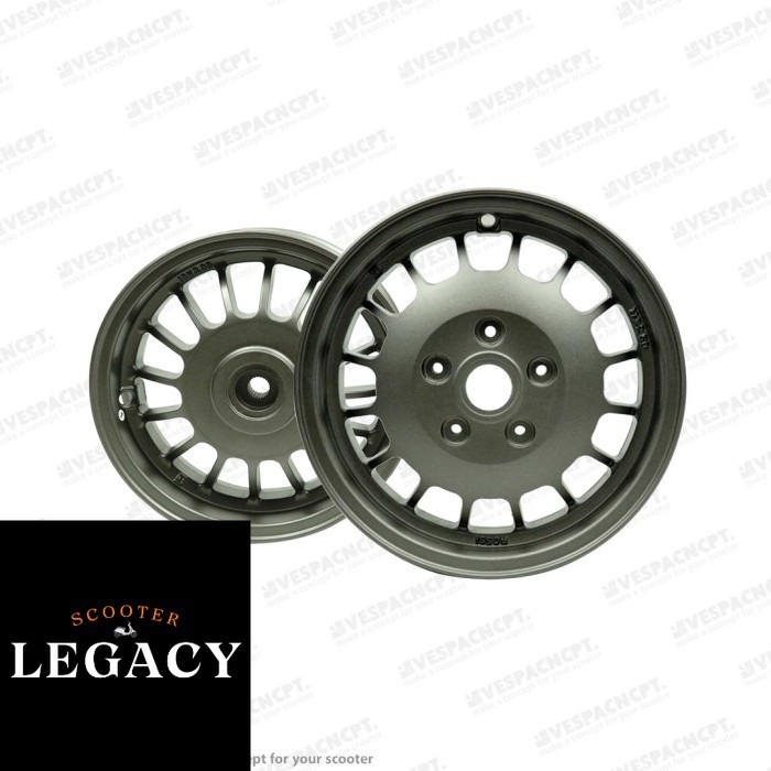 Velg VROSSI Uno Grey Front & Rear Vespa S LX LXV Ring 10"