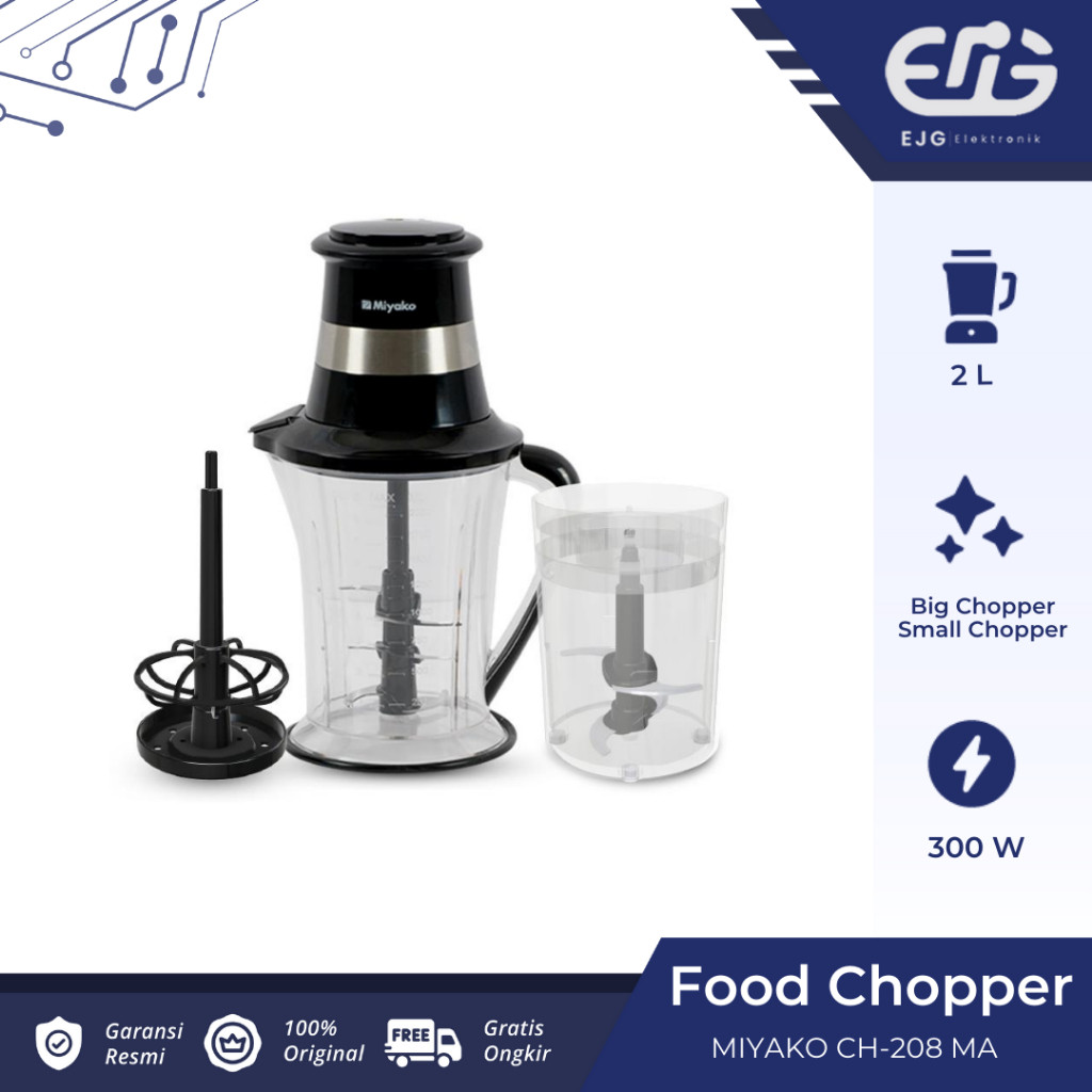 Miyako Chopper Blender CH 208 MA Food Processor Pelumat Daging CH208MA