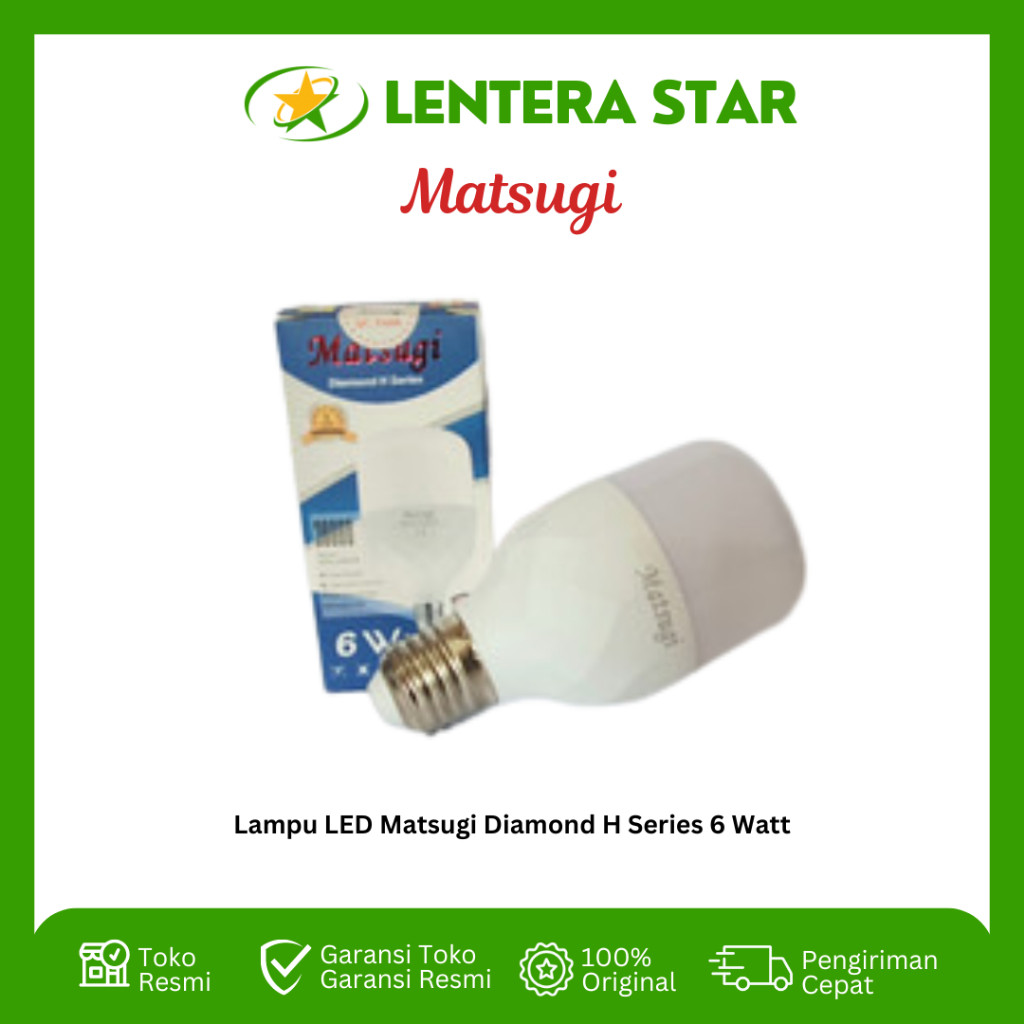 Lampu LED Matsugi Diamond H Series 6 Watt 20 Watt 30 Watt 40 Watt 50 Watt