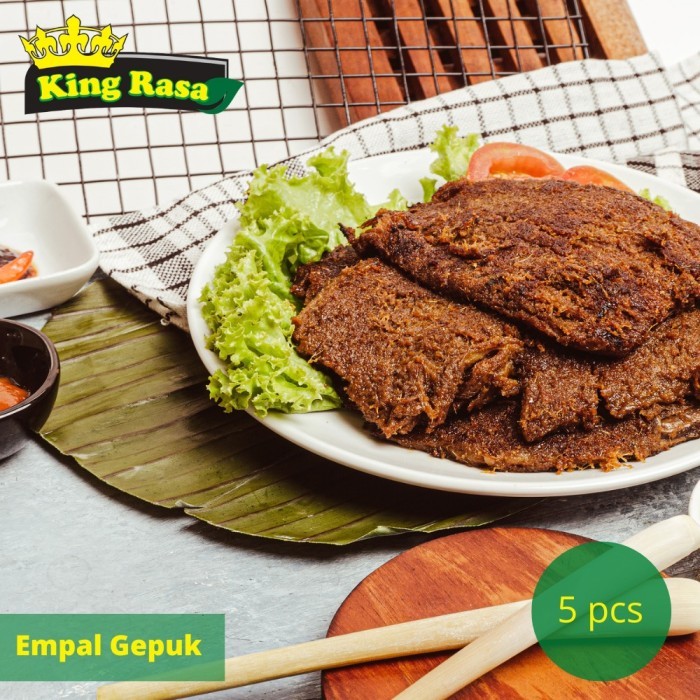 

Empal Gepuk Sapi Frozen Empal Gepuk Beku isi 5 pcs 330 gram - rendang daging