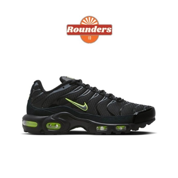 Sepatu Nike Air Max TN Plus Black Volt GS / Sepatu Pria