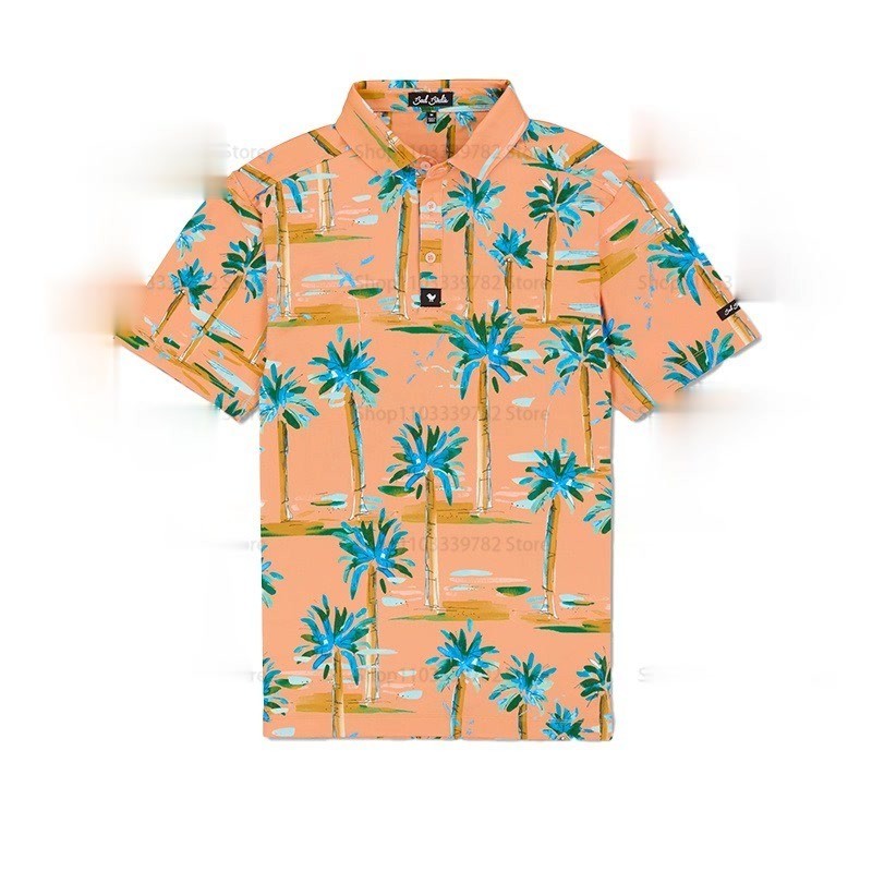 Short SleGolf wear men golf clothing Polo Shirt Short Sleeves Golf Trainning T Shirts High-end Short