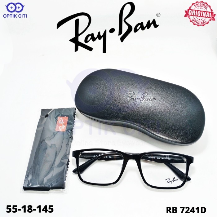 Frame Kacamata Kotak Pria Rayban Original RB 7241 D