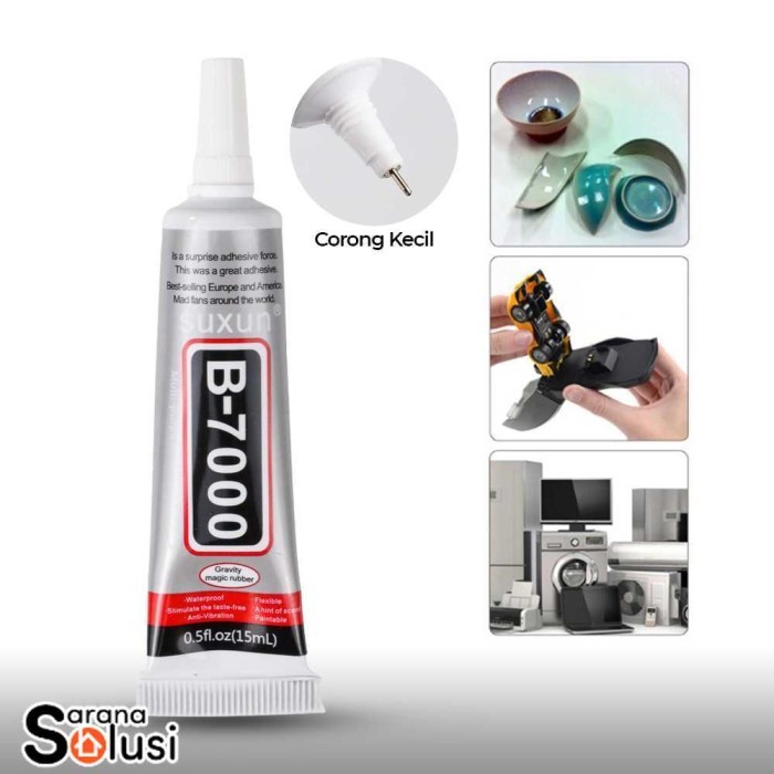 

Lem Kuat Serbaguna Power Glue Strong Adhesive 15 ML B7000 - Transparan