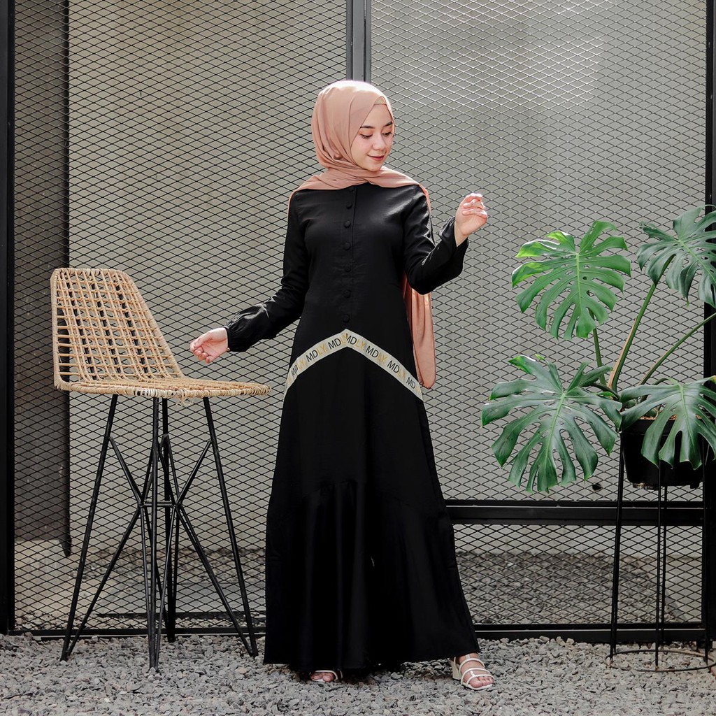 Fashion muslim Baju gamis wanita Syarah Sporty Dress