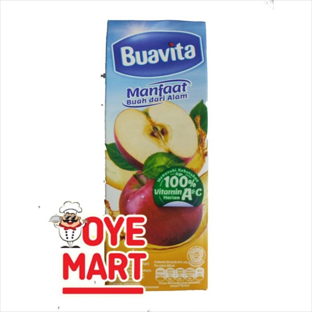 

BUAVITA JUICE APPLE 245ML / JUS BUAH RASA APEL