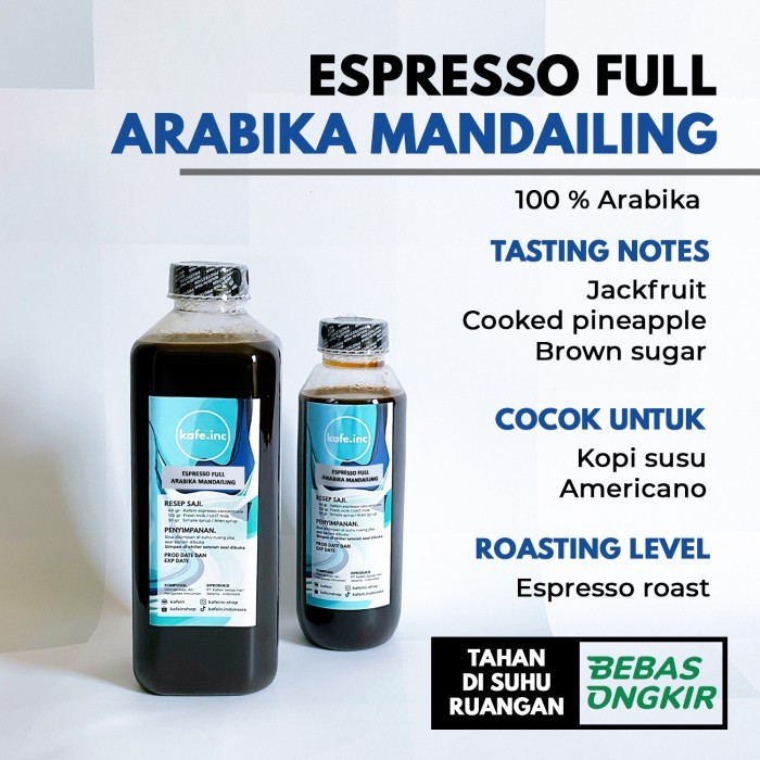 

Espresso Cair Kafein / Konsentrat Kopi 1 liter (GOSEND) - Mandailing