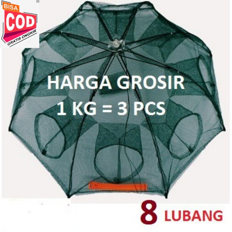 Perangkap Jala Jaring Bubu Payung Bubu Jebakan Ikan Kepiting Udang Jala Payung Jaring Perangkap