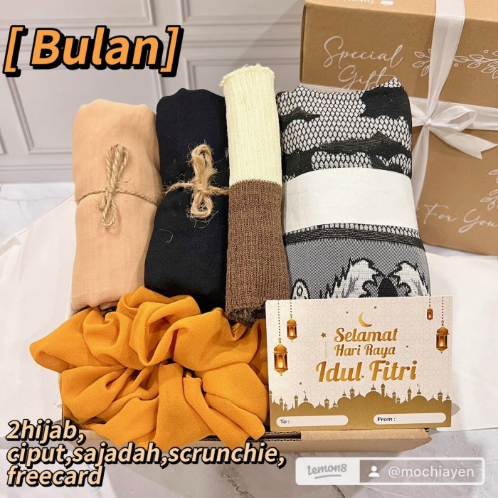 

DISKON Kado Hijab Pashmina UlangTahun Wisuda Hampers Birthday Gift Graduation - Bulan