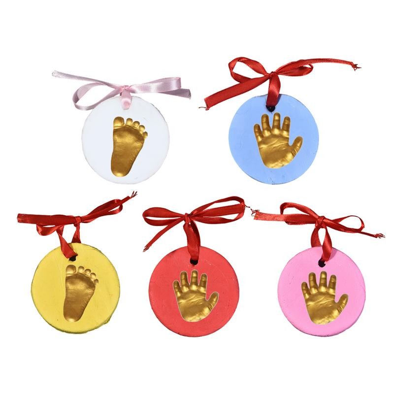 

Baby Handprint Footprint Kit DIY Inkless Hand And Foot Art Crafts Ornament Keepsake Capture Memories Hand Foot