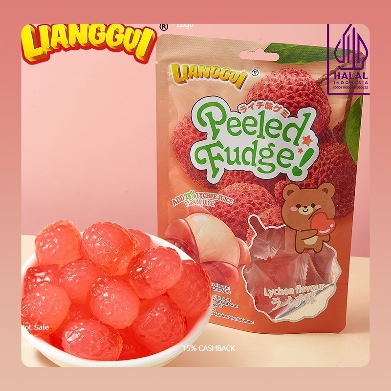 

[Permen kupas halal]LIANGGUI CRYSTAL CANDY Lianggui Rasa Leci PERMEN LUNAK ANEKA RASA STROBERI, MANGGA Permen Buah Candy Corno Permen Rasa Buah Mangga Jeruk & trawberry Permen Lunak