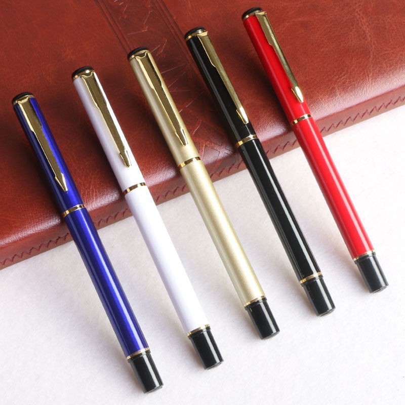 

1 Pcs Luxury Metal Ball Point Pen Clip Signature Ballpoint Pens for Business Writing Office School Stationery Gift High Quality