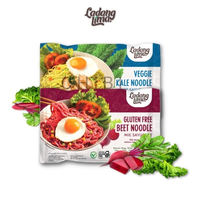 

nb Veggie Noodle "Gluten Free" Ladang Lima 76gr Beet/ Kale Mie Sehat - Kale