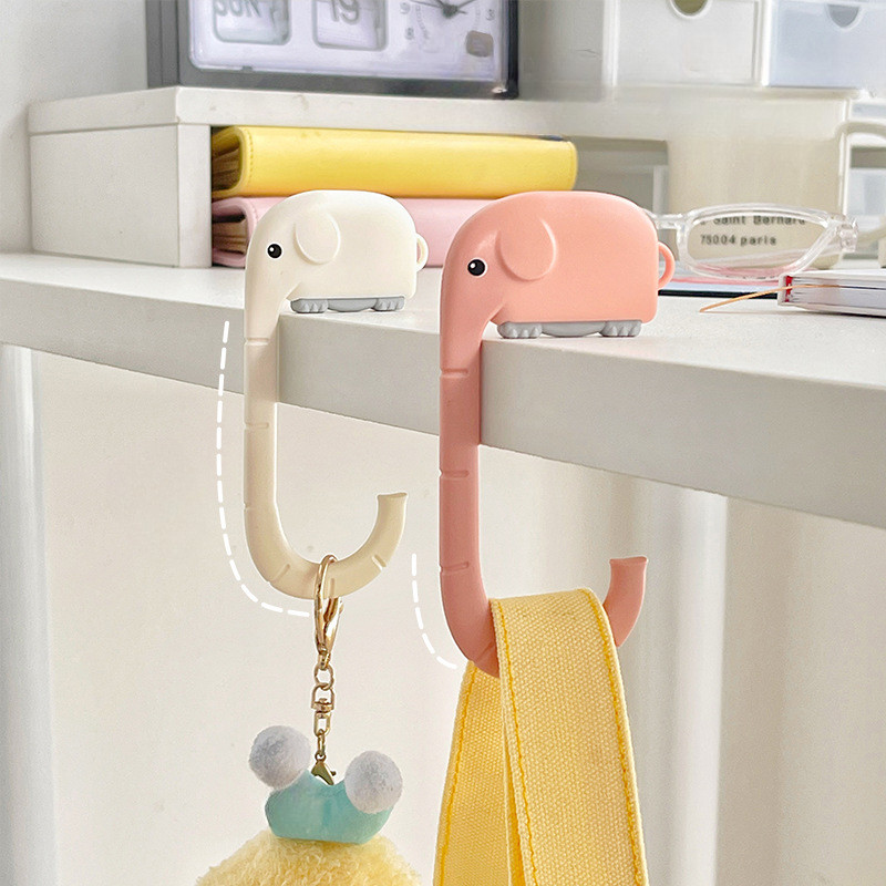 

Portable Bag Hook Student Cute Animal Table Schoolbag Holder Wall Hanger Holder Handbag Hanger Children School Supplies