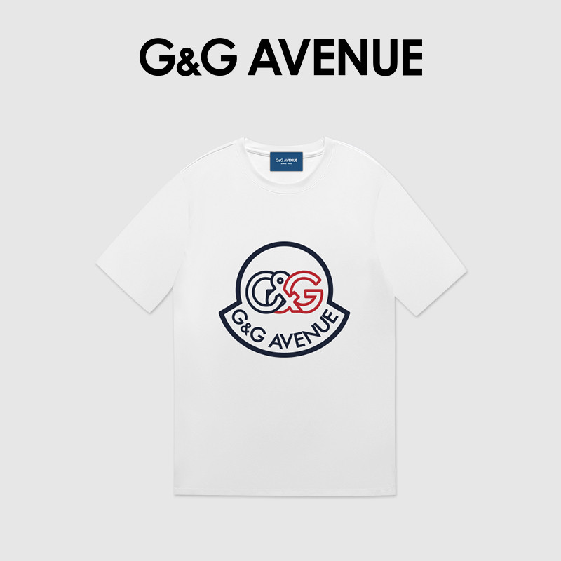 T-Shirt KAOS GUCCI Warna Hitam, Cocok untuk Pria dan Wanita dengan Detail Atasan Putih dan Kerah Bul