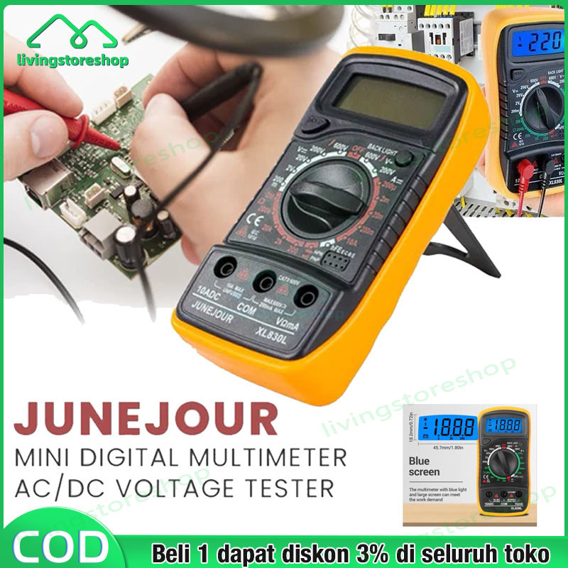 MINI Digital Multimeter AC/DC Voltage Tester - XL830L Multitester ORIGINAL  LCD Digital Multitester 