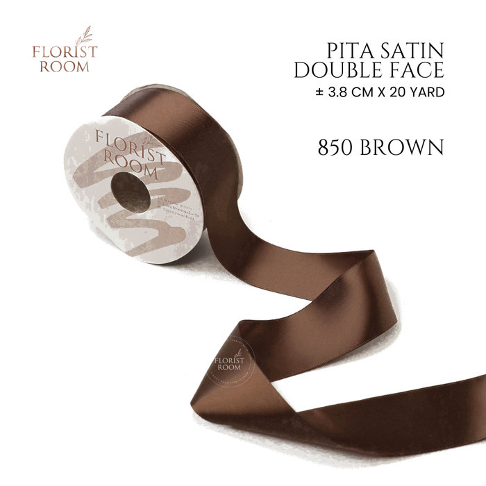 

PROMO MurMer~ Pita Satin Double Face ±3.8cm x 20yard - Pita Satin - 850 Brown