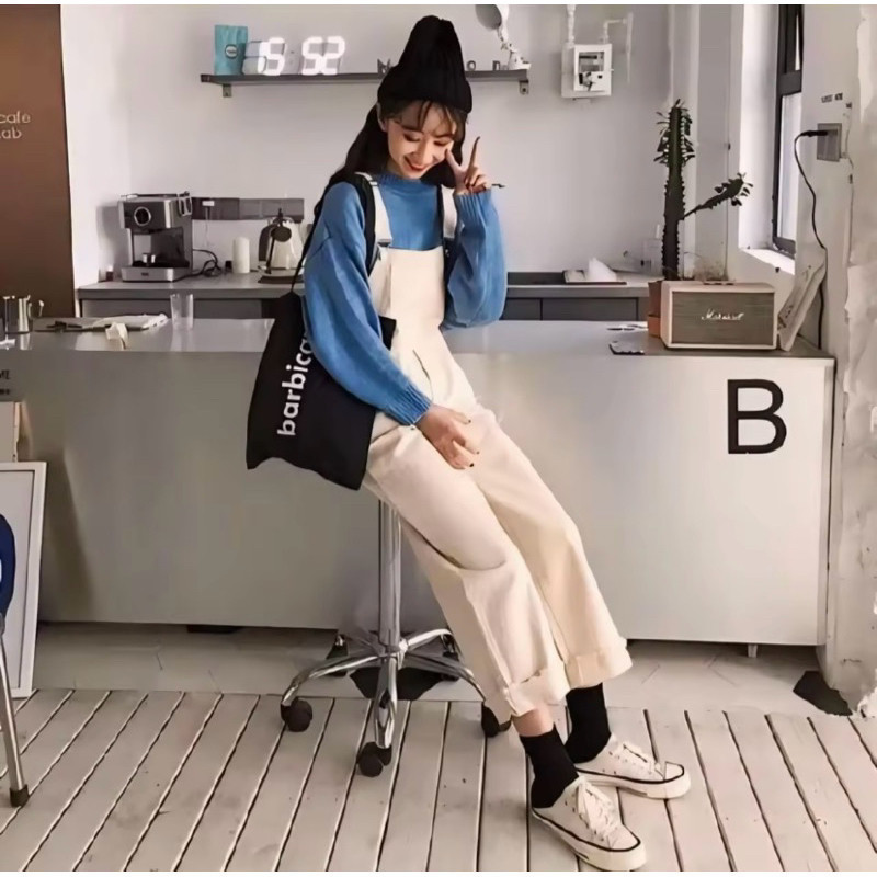 Overall Celana Panjang Jumpsuit Wanita Baju Kodok Korean Style Anak Dan Dewasa