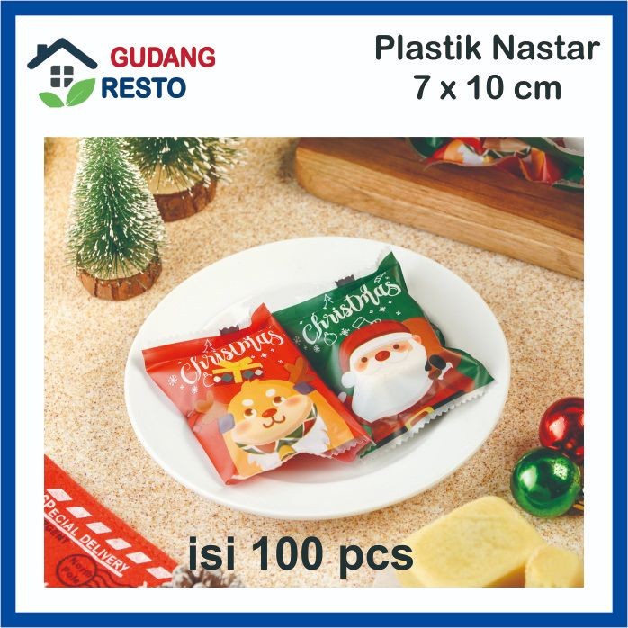 

PLASTIK OPP 7X10 NATAL CHRISTMAST NEW YEAR NASTAR COOKIE KUE PERMEN 7 X 10 CM PC710 CANDY NOUGAT
