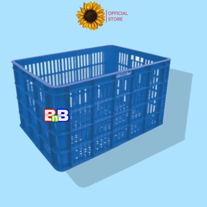 

Green Leaf 2233 L Container Industri Lubang Roda Box Krat Plastik