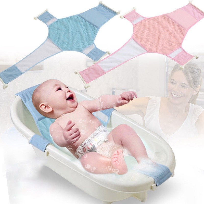 Baby Bather Jaring Bak Mandi Bayi Baru lahir Agar Tidak Terjatuh Tempat Mandi Bayi Baru Lahir Jaring