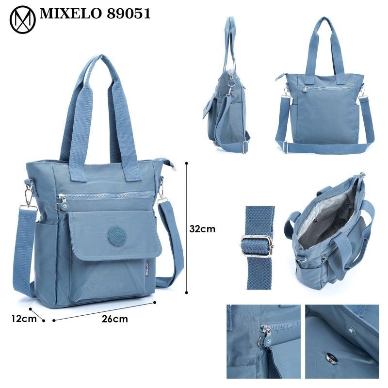 Totebag mixelo 89051 / tas selempang mixelo tote dan bahu premium / totebag wanita waterproof /mixel
