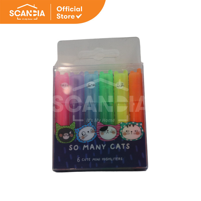 

SCANDIA So Many Cats Mini Highlighter Colorful 6PCS (60049653)