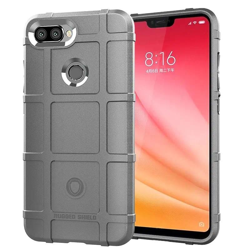 Armor Heavy Matte Cover untuk Xiaomi Mi 8 Lite Mi8 lite Protector Shield Case untuk casing silikon l