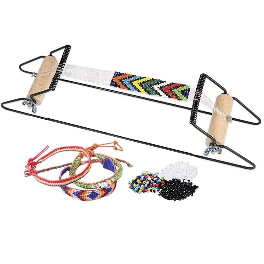 Alat Tenun Manik Gelang Kalung Aksesoris Perhiasan Handmade Kayu Alloy Kerajinan Tangan Handicraft