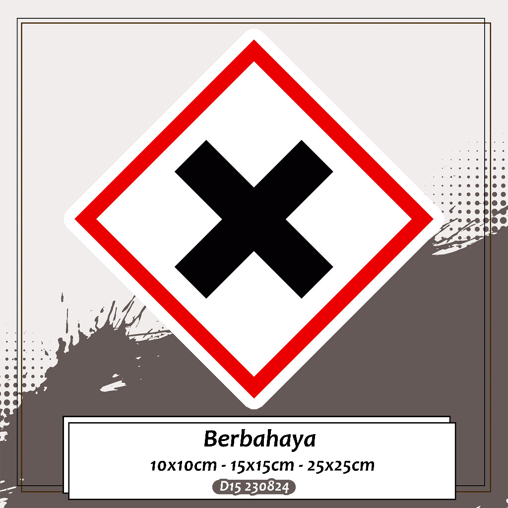 

Stiker Label Tanda Simbol Limbah B3 Bahan Berbahaya dan Beracun STIKER HAZMAT BERBAHAYA multiSticker