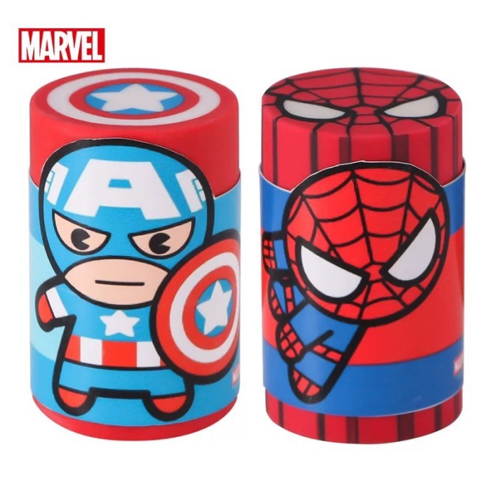 

marvel rubber eraser spiderman capt america penghapus pensil by Summerstore Id