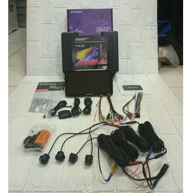 head unit android sansui 9 inch free kamera 360°