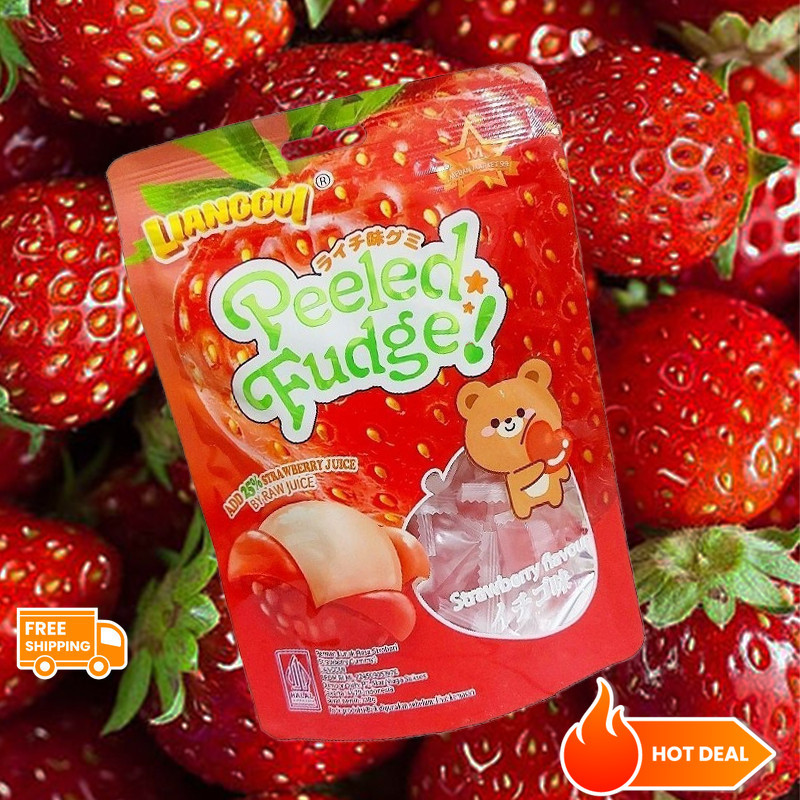 

[Permen kupas viral] HALAL LIANGGUI SOFT CANDY MANGO&ORANGE&STRABERRY Permen Lunak Rasa Buah Buahan Permen Viral best Seller